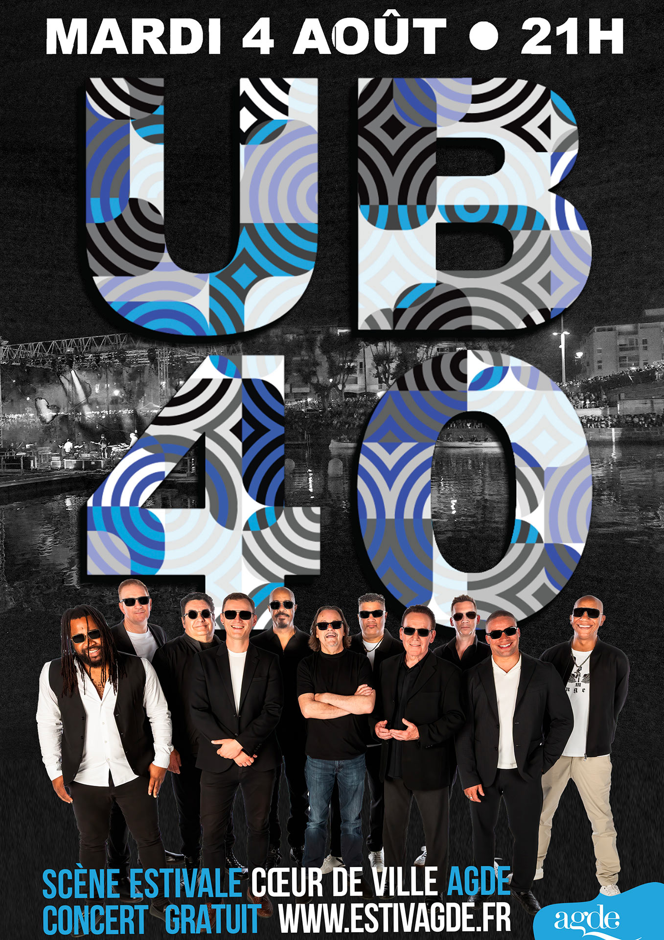 Affiche du concert UB40, mardi 4 août à 21h