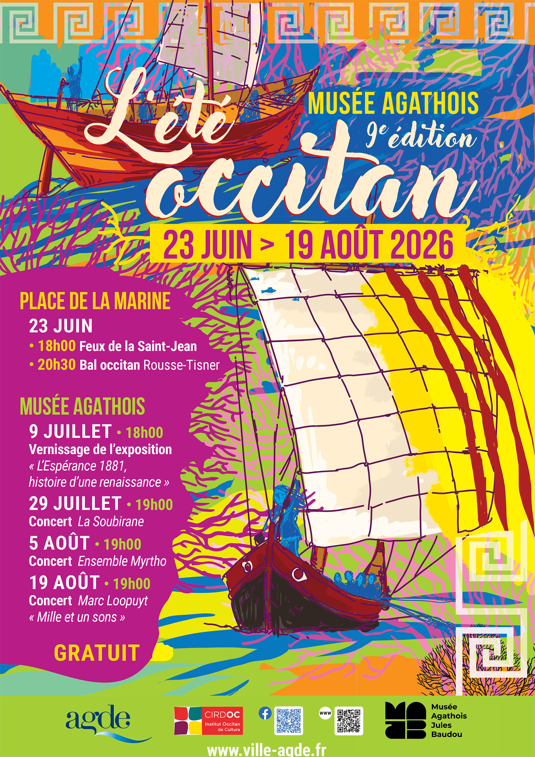 Affiche L'été occitan au Musée Agathois
