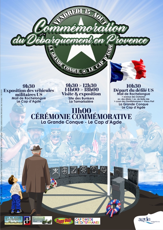 Commémoration du débarquement en Provence