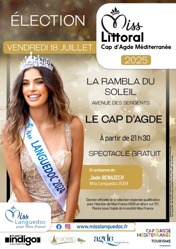 Élection Miss Littoral Cap d'Agde Méditerranée